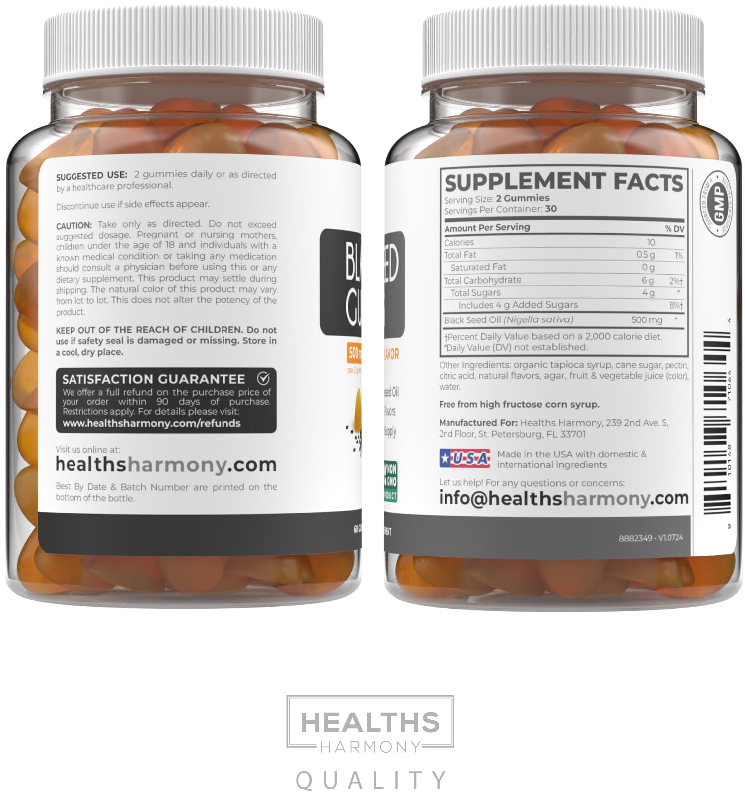 Healths Harmony frasco presentado como regalo práctico y saludable
