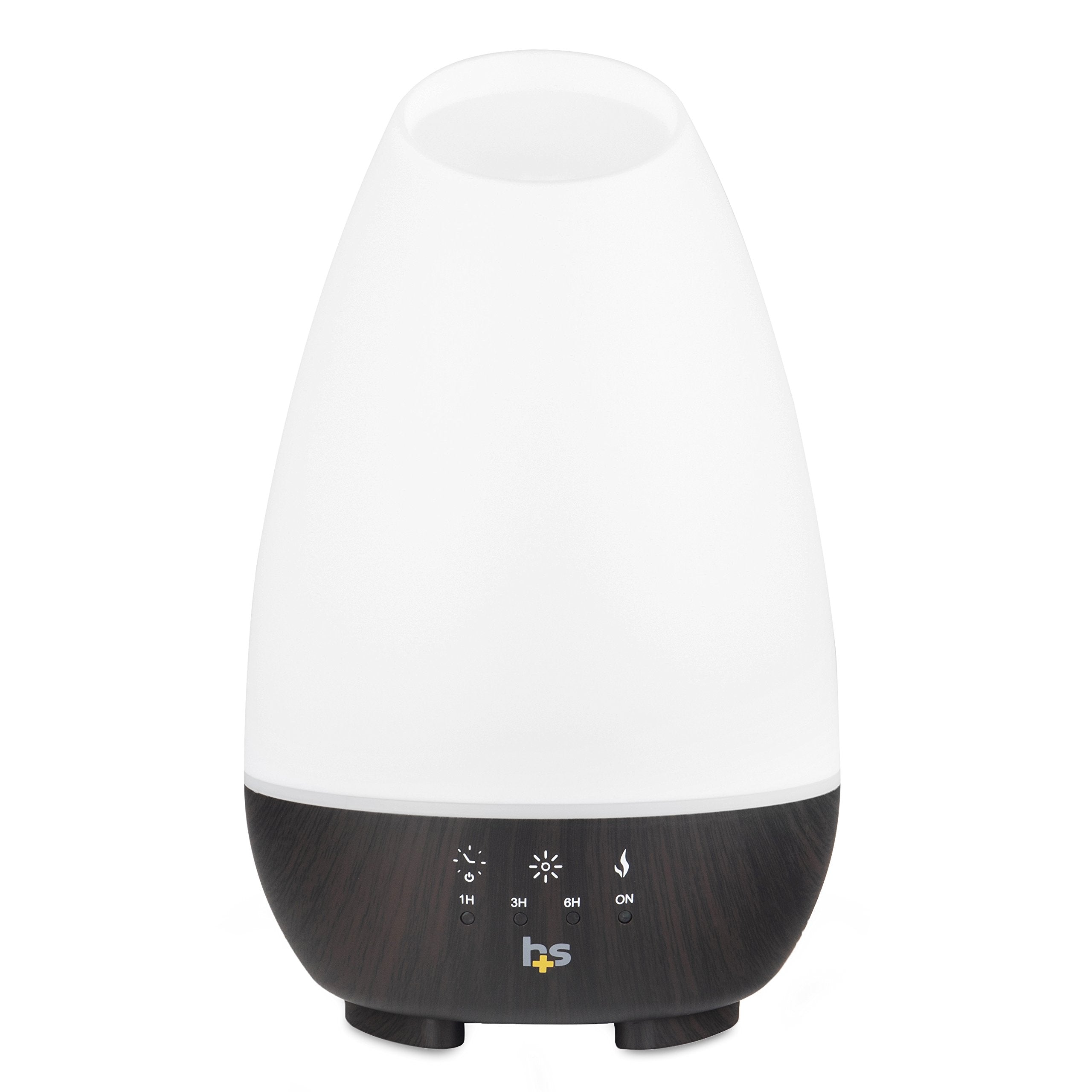 HealthSmart vista frontal del difusor mostrando control y diseño, crea ambiente