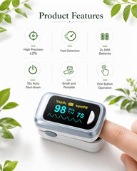 HealthTree comparación tamaño con mano, compacto para llevar en bolsillo