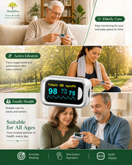 HealthTree gráfica de pulso en pantalla, confirma fuerza de la señal