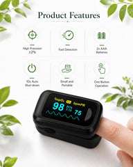 HealthTree pantalla OLED con dígitos grandes para lectura fácil