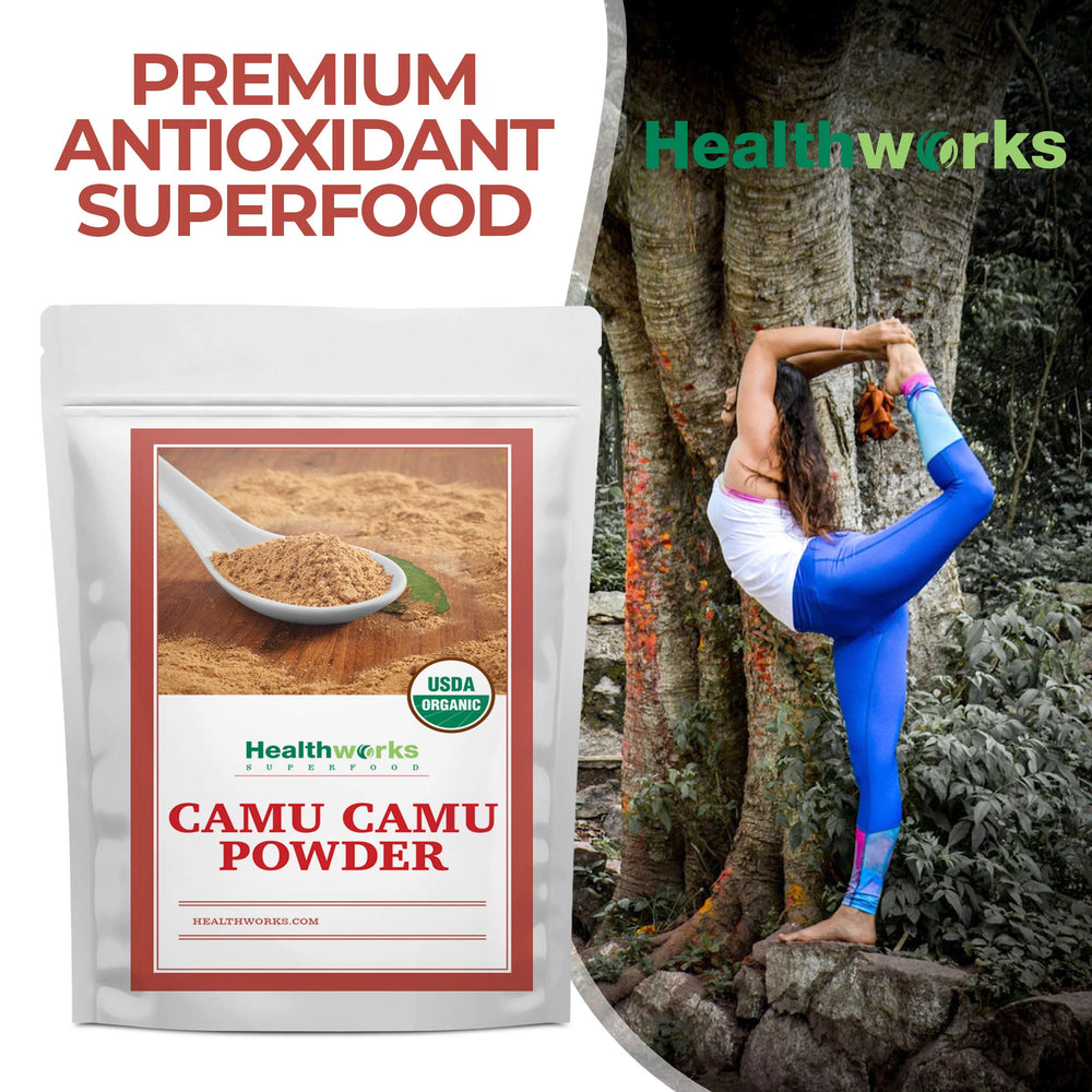 Healthworks Superfoods comparación de tamaño del paquete para evaluar cantidad práctica
