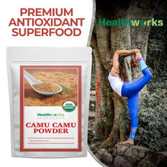 Healthworks Superfoods comparación de tamaño del paquete para evaluar cantidad práctica