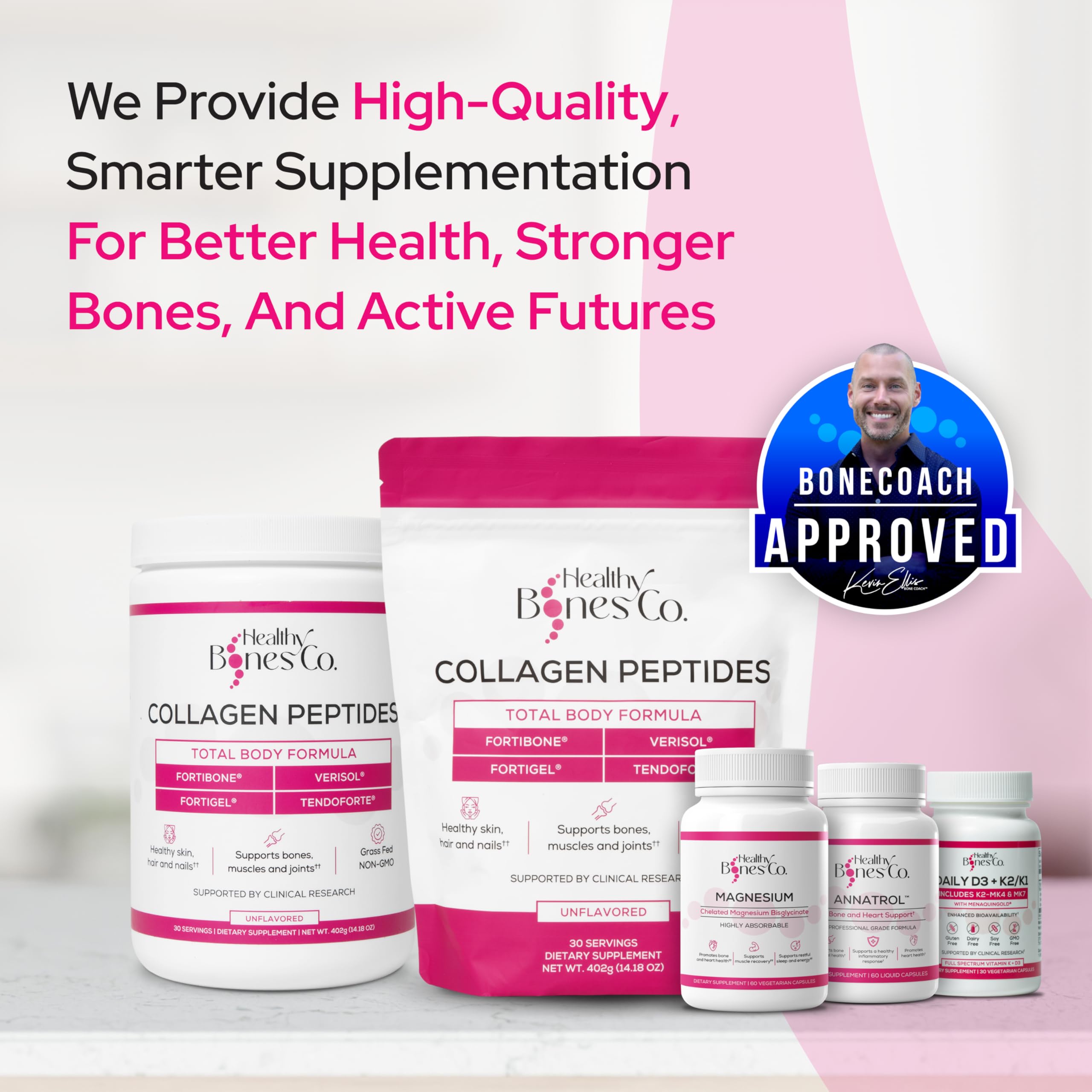 Healthy Bones Co. garbanzos fermentados MenaquinGold fuente natural de MK‑7