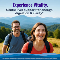 Healthy by Nature LiVitalize etiqueta con lista de ingredientes y valores, transparencia y confianza