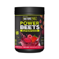 Healthy Delights frasco frontal muestra 60 servicios y sabor Mixed Berry como ventaja