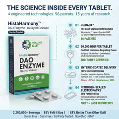 Healthy Gut caja abierta mostrando 60 servicios listos para uso diario