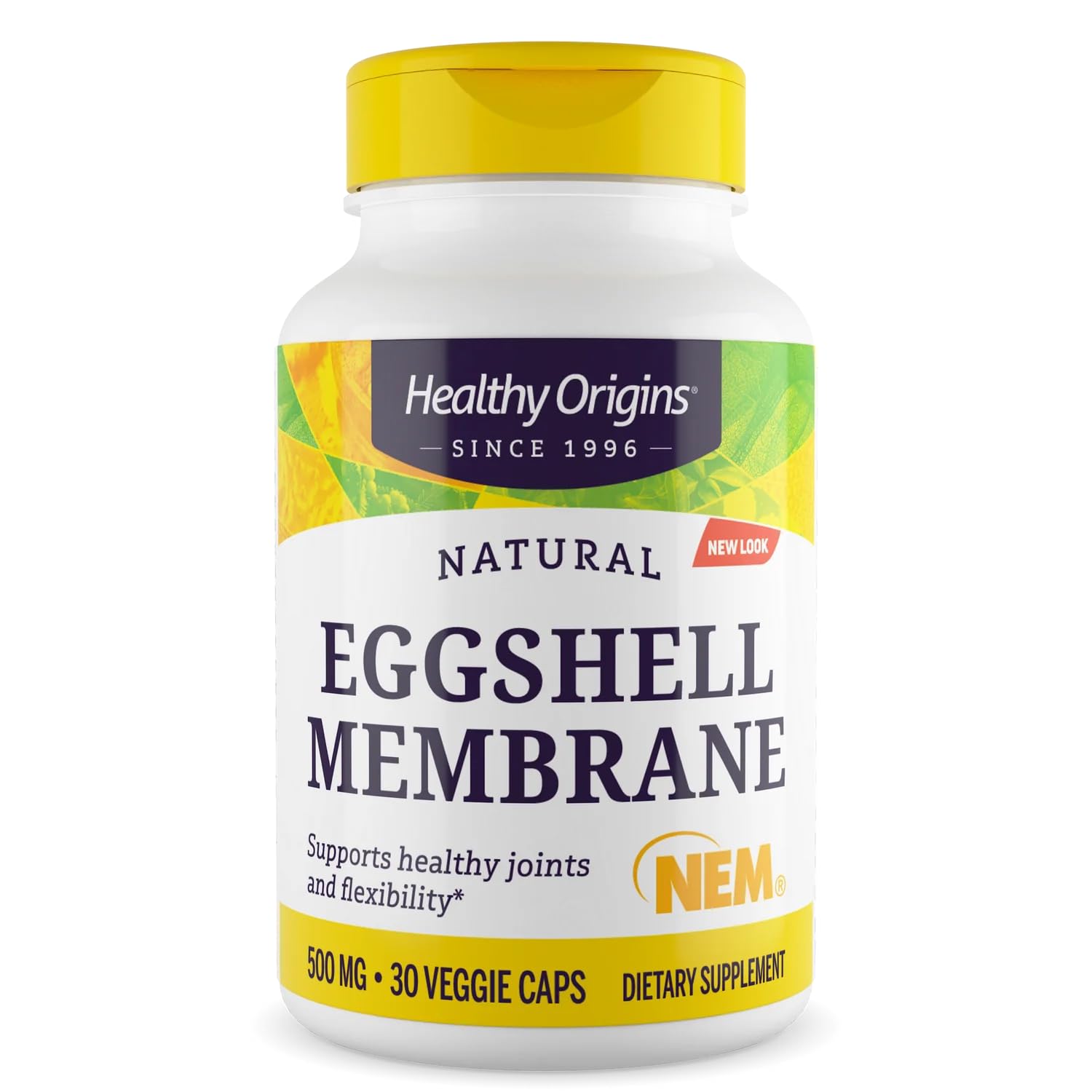 Healthy Origins frente del empaque mostrando cápsulas y beneficio articular