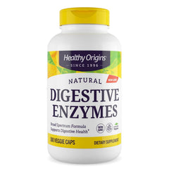 Healthy Origins frente del envase mostrando 180 Veggie Caps y beneficio práctico