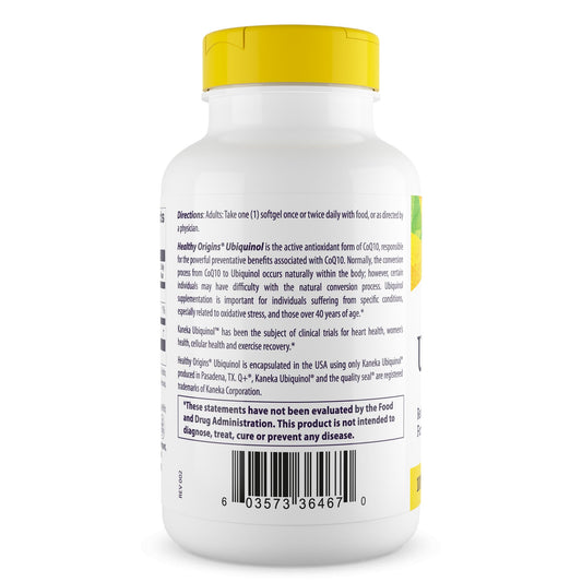 Healthy Origins cápsula blanda cercana mostrando forma y tamaño útil