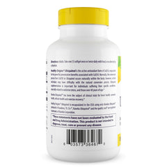 Healthy Origins cápsula blanda cercana mostrando forma y tamaño útil