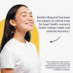 Healthy Origins etiqueta que muestra Kaneka ubiquinol y control de calidad