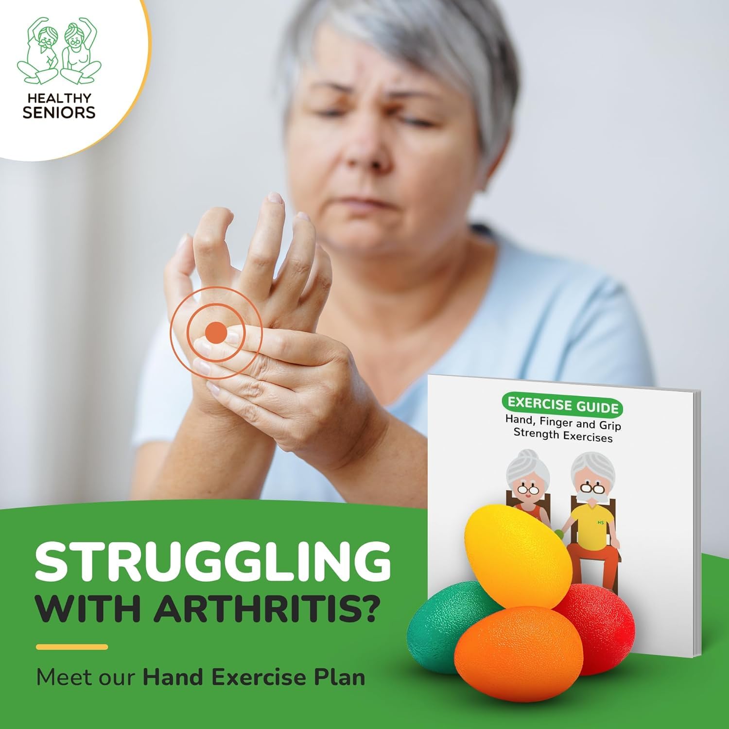 Healthy Seniors primer plano de la textura de silicona antideslizante que mejora el agarre