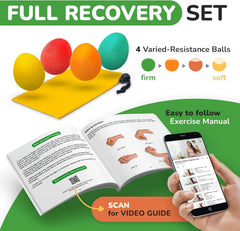 Healthy Seniors persona sosteniendo una pelota con forma de huevo para ejercicio de manos