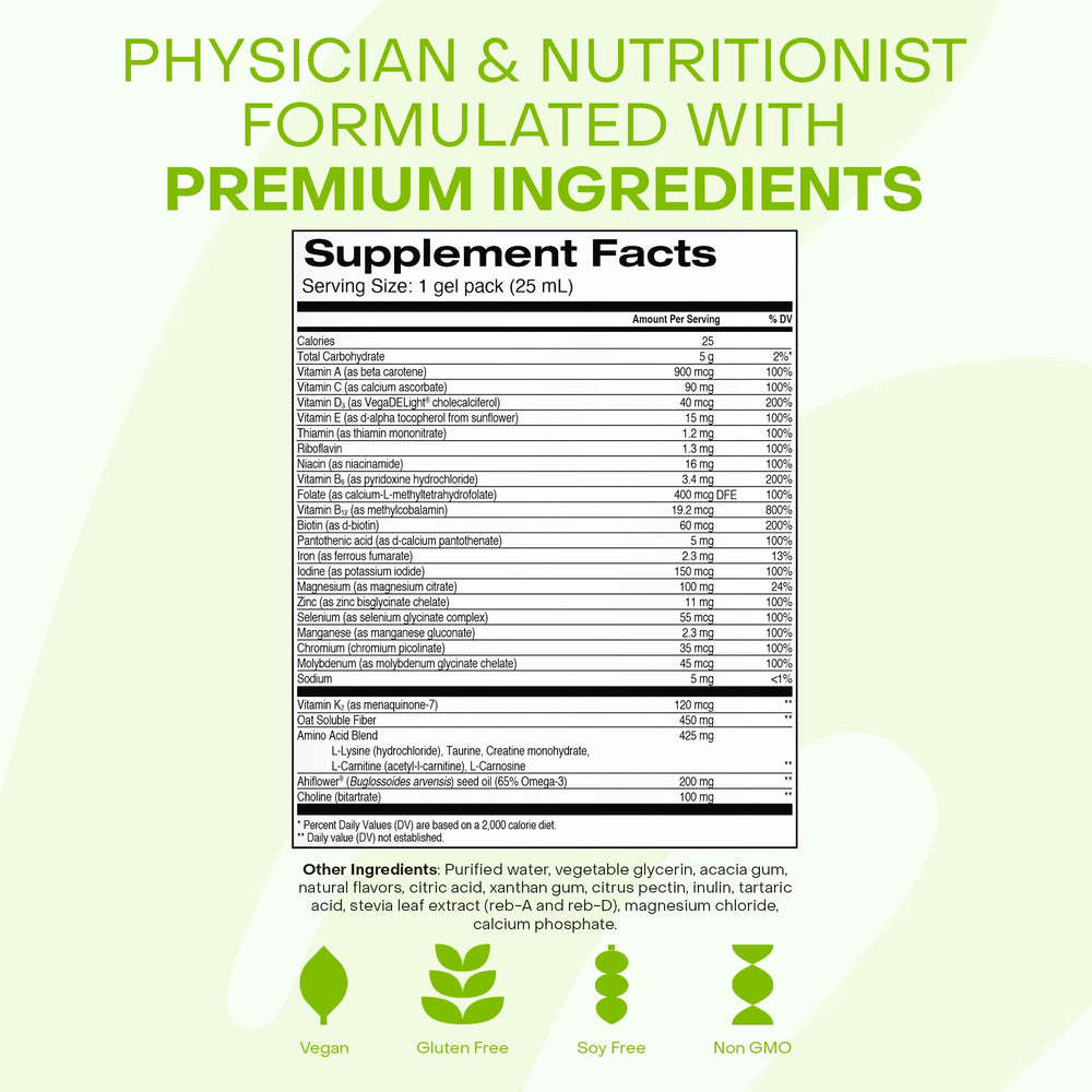 Healthycell botellas y sobres en mano mostrando formato portátil