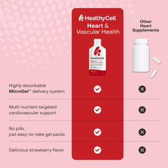 Healthycell etiqueta con lista de ingredientes y garantía de fórmulas limpias