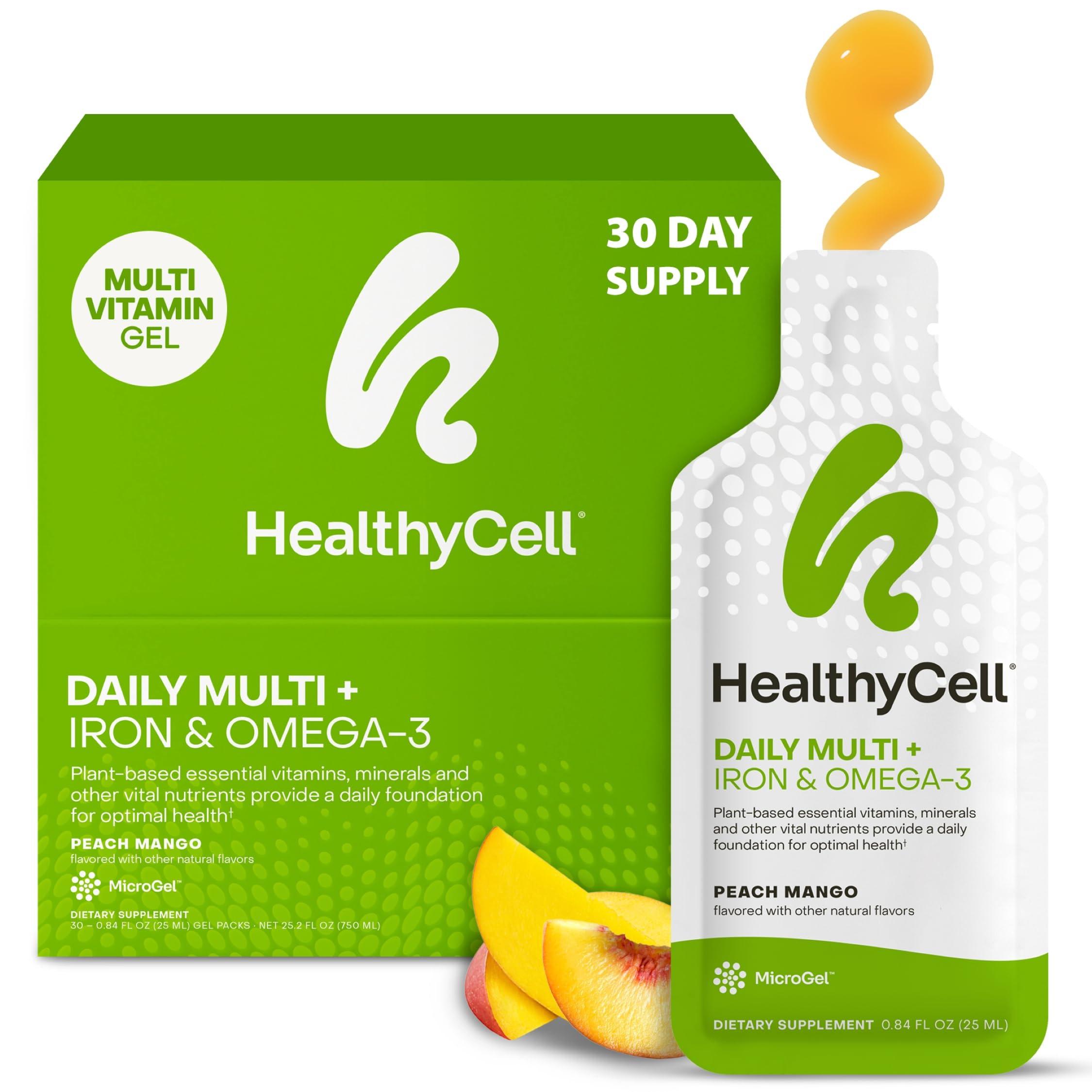 Healthycell frente del empaque mostrando diseño y beneficio práctico