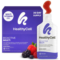 Healthycell frontal del paquete MicroGel mostrando presentación y ventaja práctica