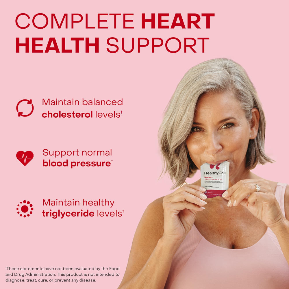 Healthycell sobre abierto con gel listo para consumir y beneficio de dosificación simple