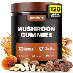 HealthyVi frente del envase mostrando 120 gominolas y beneficio práctico