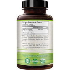 HealthyWayRx botella abierta con cápsulas destacando cantidad útil
