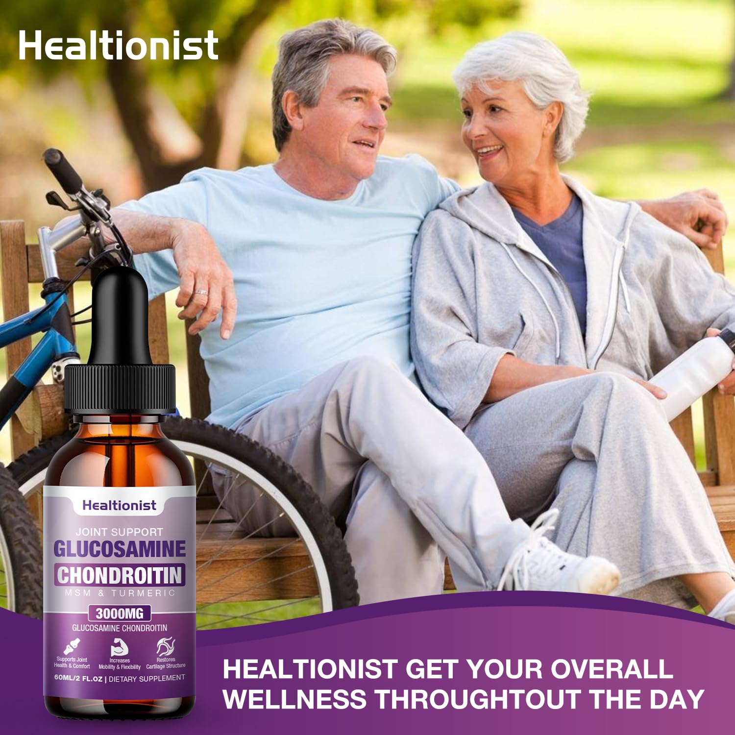 Healtionist en escena lifestyle con actividad física para apoyar movilidad