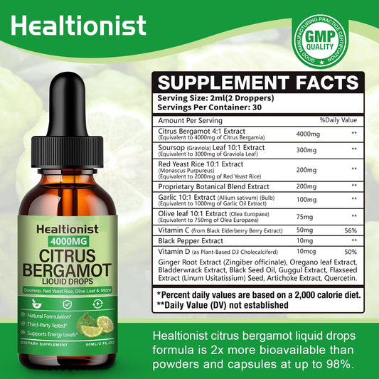 Healtionist etiqueta detallada con ingredientes y beneficios visibles