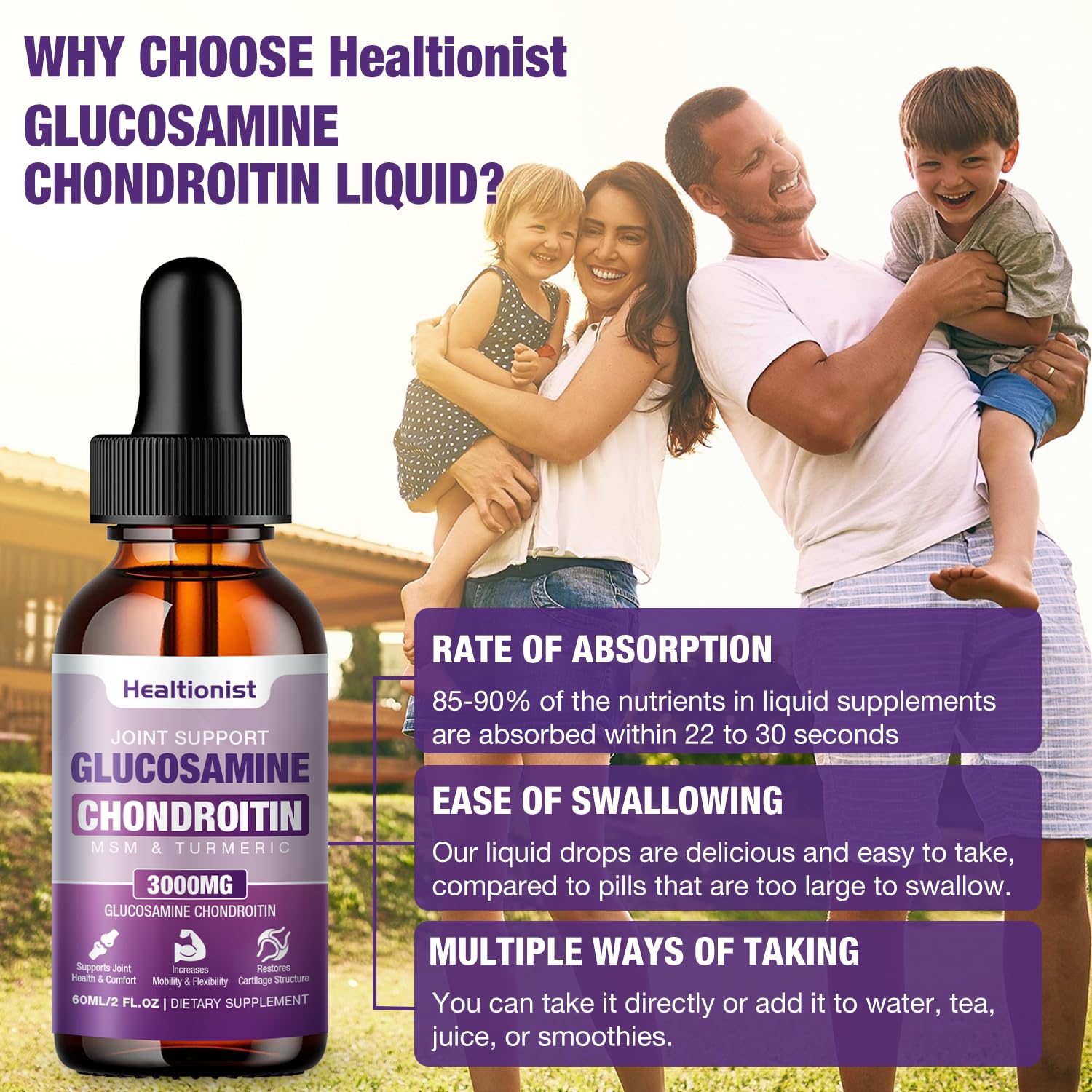 Healtionist etiqueta con tabla nutricional y lista de ingredientes clave