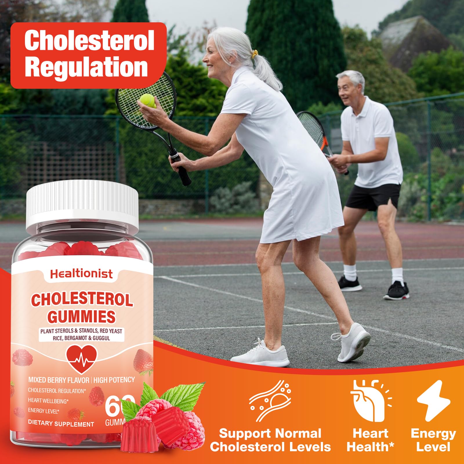 Etiqueta Healtionist con lista de ingredientes clave y claridad sobre concentraciones