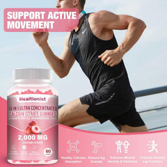 Etiqueta con ingredientes Healtionist resaltando D3, K2 y magnesio