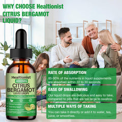 Healtionist ingredientes: bergamota, hoja de olivo y arroz de levadura roja