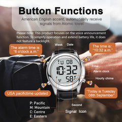 Hearkent detalle de los botones laterales para control sencillo y accesible