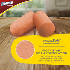HEAROS detalle de textura de espuma suave para comodidad prolongada