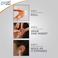 Hearos tapones en oreja durante sueño mejorando descanso