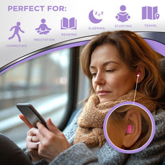 Hearos tapones empaque abierto con pares visibles, listos para uso en viajes