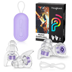 Hearprotek tapones frontales mostrando diseño elegante y protección