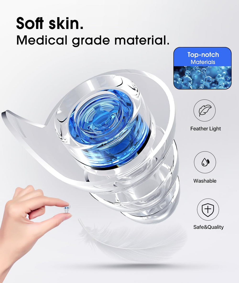 Hearprotek estuche de aluminio con mosquetón, transporte seguro