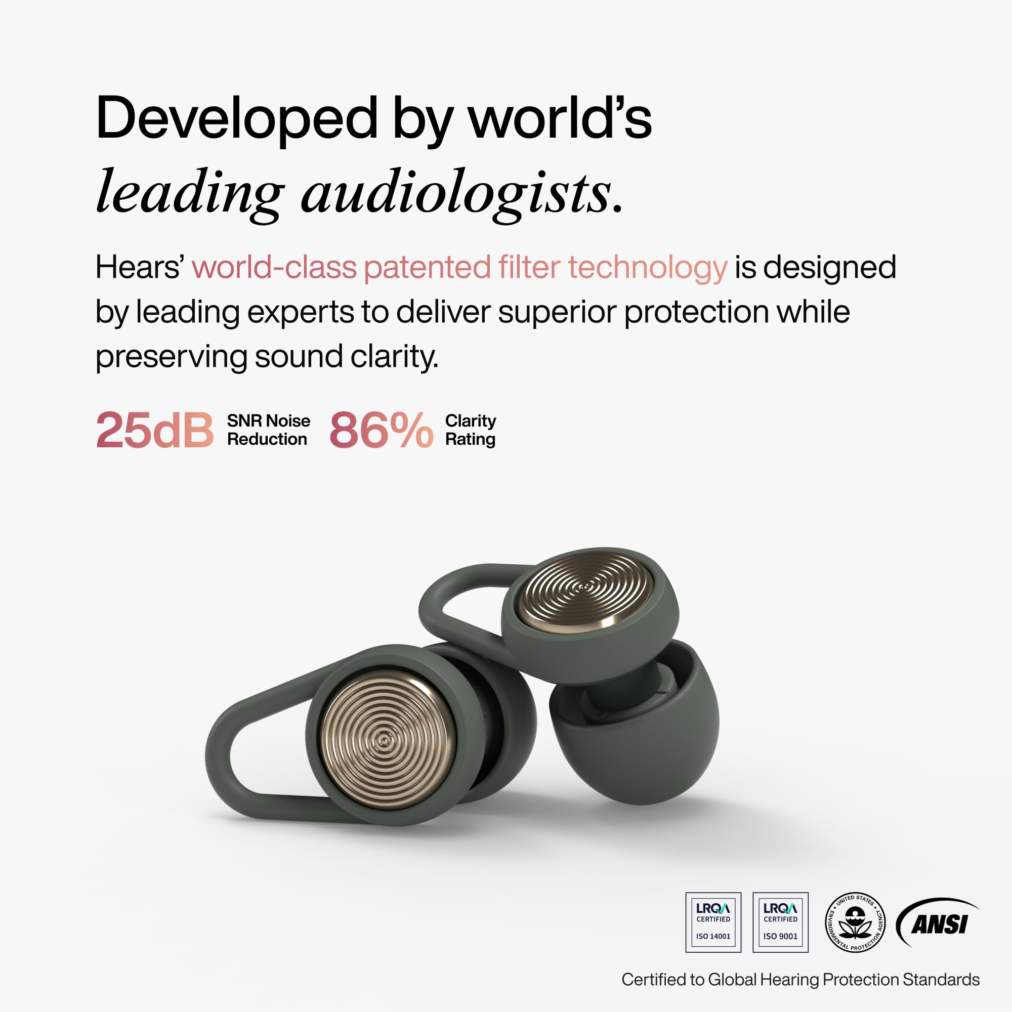 Hears Plus en uso durante un concierto, reduce ruido sin perder música