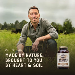 HEART & SOIL textura de cápsulas cercana que resalta pureza