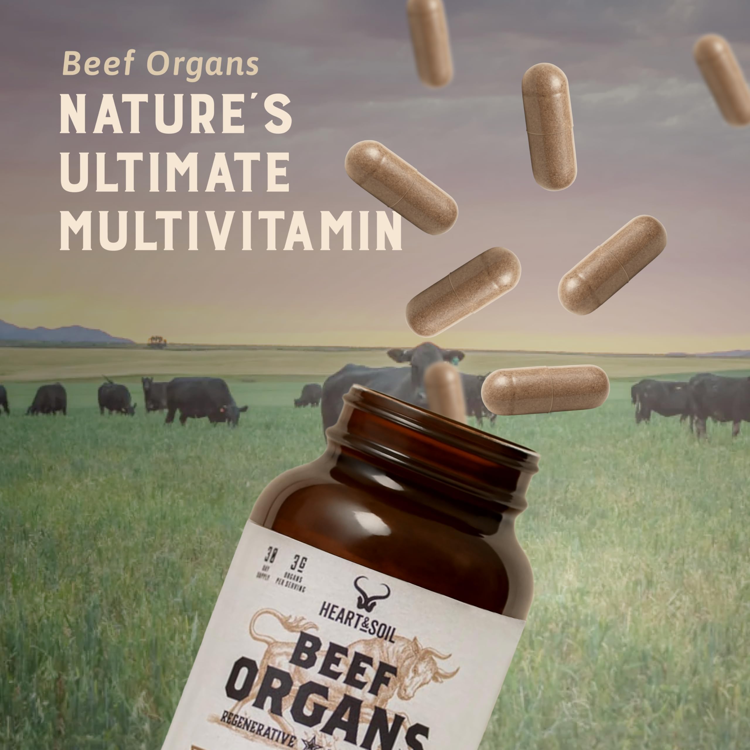 HEART & SOIL suplemento en rutina matutina para tomar con comida