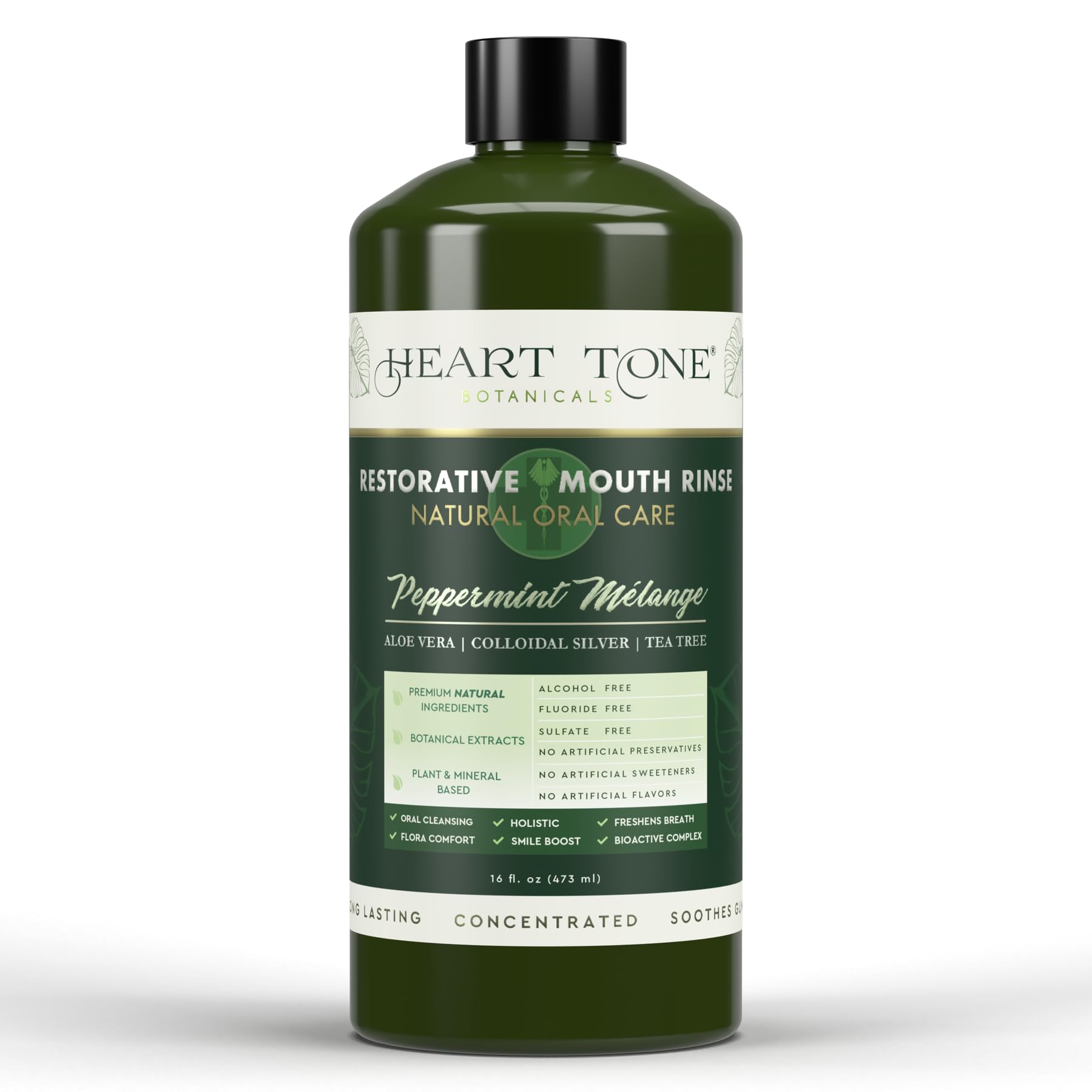 Heart Tone Botanicals vista frontal del envase, presentación clara y natural