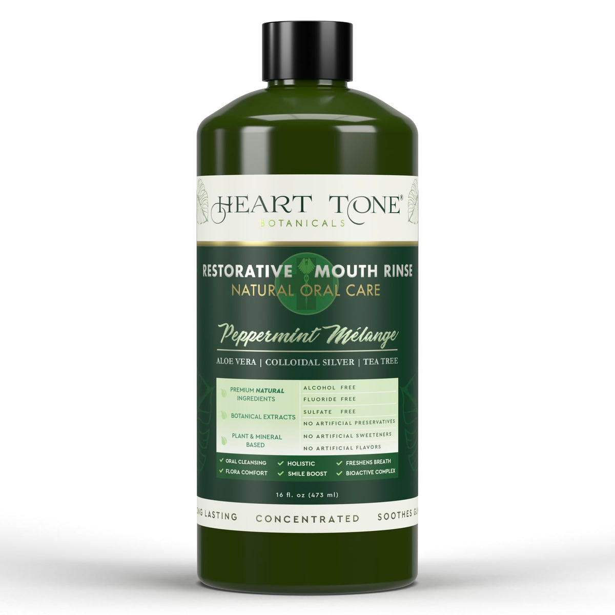 Heart Tone Botanicals vista frontal del envase, presentación clara y natural