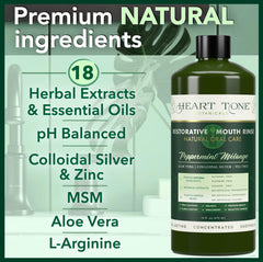 Heart Tone Botanicals textura líquida en gotero, aspecto suave y no irritante