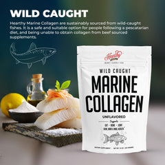 HEARTHY FOODS batido verde con colágeno marino para aporte proteico adicional