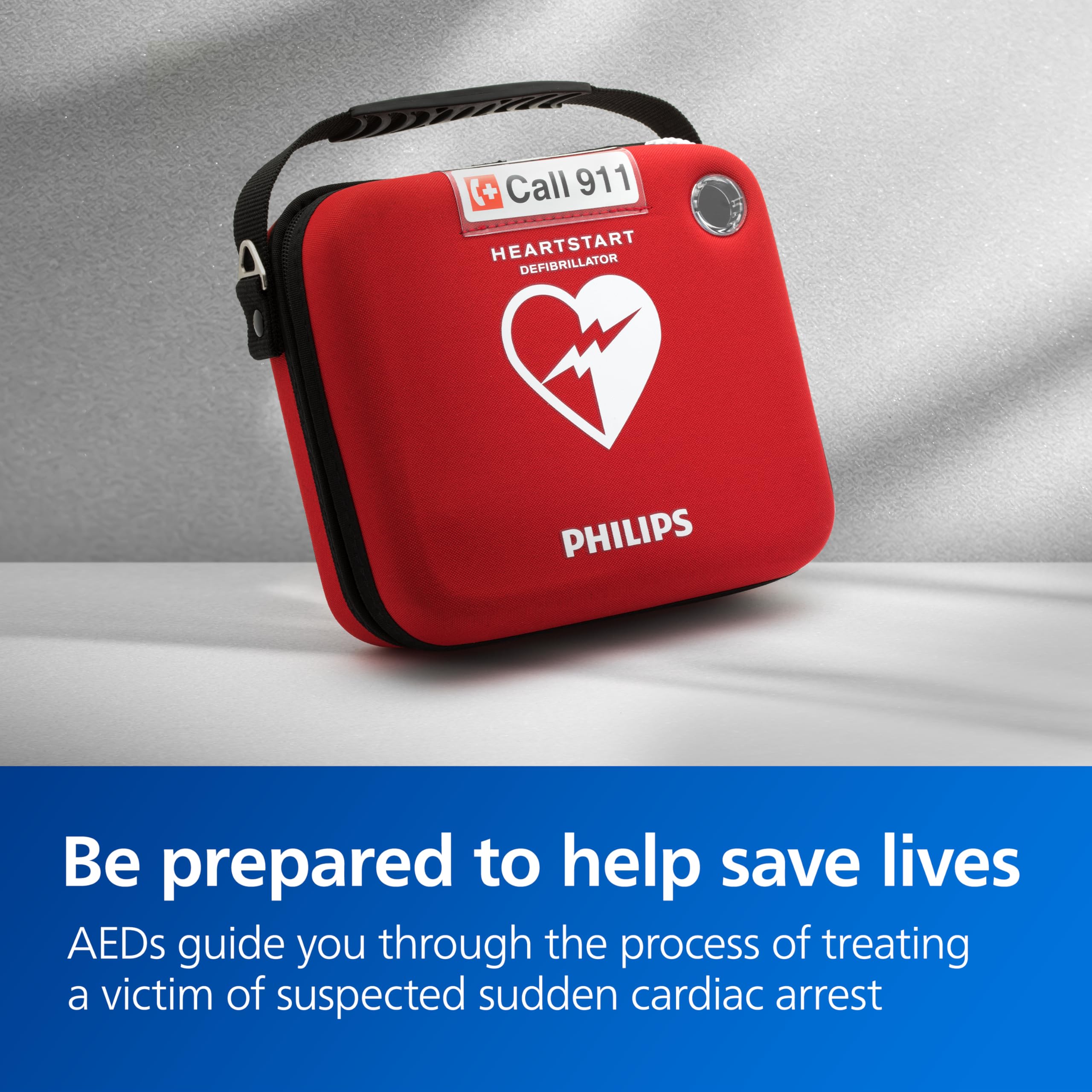 HeartStart batería incluida para horas de disponibilidad inmediata