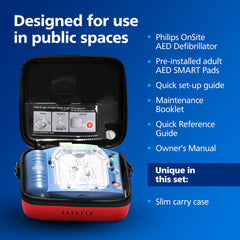 HeartStart electrodos SMART preinstalados, colocación rápida y segura