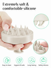 HEETA cepillo usado en la ducha distribuyendo champú y facilitando enjuague