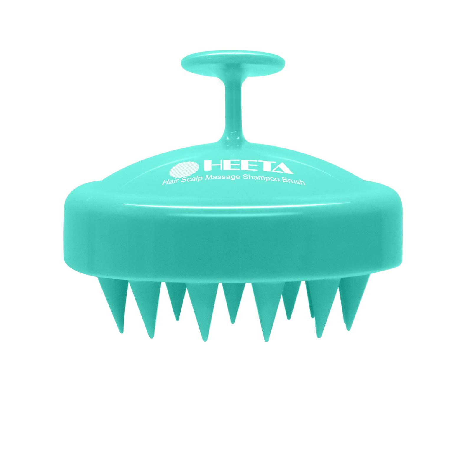 HEETA cepillo frontal verde mostrando diseño ergonómico y agarre cómodo