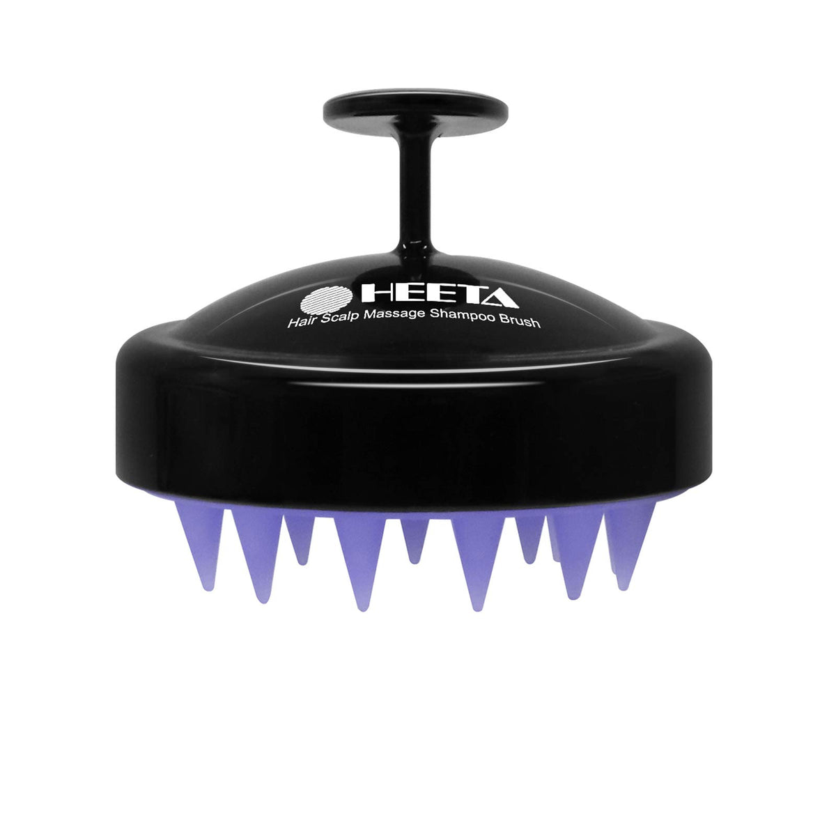HEETA vista frontal del cepillo negro con agarre antideslizante y limpieza eficiente