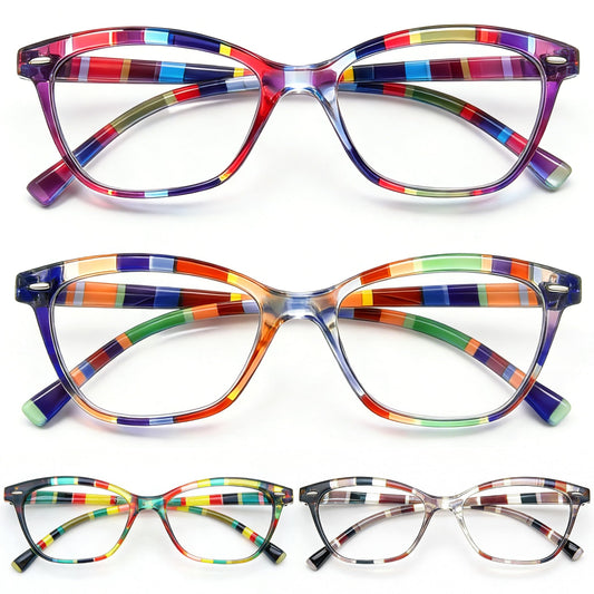 HEEYYOK montura cateye frontal mostrando diseño y ajuste cómodo